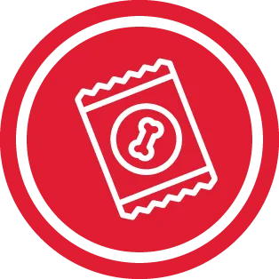 חטיפים לכלבים באריזת שקית