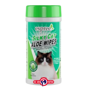 אספרי מגבונים אלוורה לחתול 50 יח' בקופסא 1 יחידות