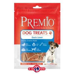 פרימיו חטיף ברווז לבבות פרוס דק לכלב 100 גרם 100 גרם