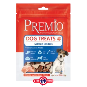 פרימיו חטיף סלמון משולשים קטנים לכלב 100 גרם 100 גרם