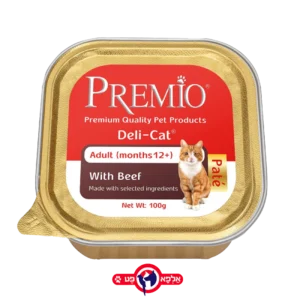 פרימיו מעדן בקר לחתול 100 גרם פטה Pate 1 יחידות