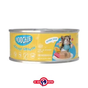 מוצ'י שימור איכותי מוס טונה ועוף לגורים 156 גרם MOOCHIE