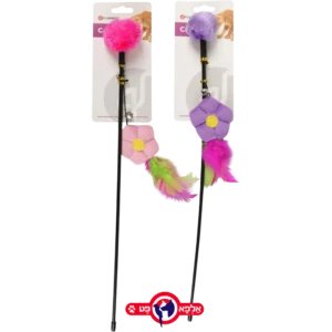 פלמינגו חכה פרח סגול ונוצה 48 ס''מ 1 יחידות