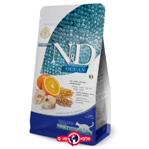 נטורל דלישס N&D דג ותפוז 5 ק''ג לחתול